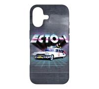 Ghostbusters Ecto 1 1984 80s Movie Car Synthwave Chrome Grid Case for iPhone 17