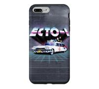 Ghostbusters Ecto 1 1984 80s Movie Car Synthwave Chrome Grid Case for iPhone 7 Plus/8 Plus