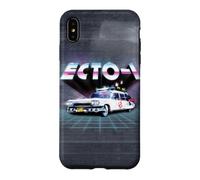 Ghostbusters Ecto 1 1984 80s Movie Car Synthwave Chrome Grid Case for iPhone XS Max