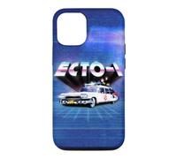 Ghostbusters Ecto 1 1984 80s Movie Car Synthwave Grid Chrome Case for iPhone 12/12 Pro