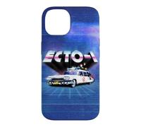Ghostbusters Ecto 1 1984 80s Movie Car Synthwave Grid Chrome Case for iPhone 14