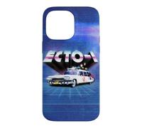 Ghostbusters Ecto 1 1984 80s Movie Car Synthwave Grid Chrome Case for iPhone 14 Pro Max