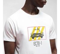 Ghostbusters Ecto-1 Men's T-Shirt - White | Size: Large Ghostbusters White L