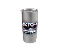 Ghostbusters Ecto 1 Synthwave NYC 1984 80s Movie Retro Stainless Steel Insulated Tumbler