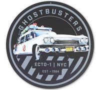 Ghostbusters Ecto-Mobile Metal Sign - Iconic Ghostbusters Wall Art for Man Cave or Movie Theater