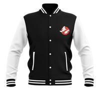 Ghostbusters EST. 1984 Embroidered Varsity Jacket in Black | Size: Large Ghostbusters Black L