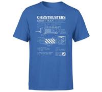 Ghostbusters Ghost Trap Schematic Men's T-Shirt - Blue | Size: Medium Ghostbusters Blue M