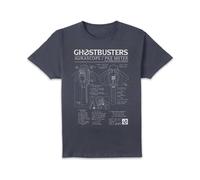 Ghostbusters Ghost Trap Schematic Men's T-Shirt - Navy | Size: Large Ghostbusters Navy L