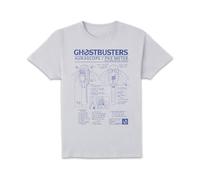 Ghostbusters Ghost Trap Schematic Men's T-Shirt - White | Size: 5XL Ghostbusters White 5XL