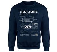 Ghostbusters Ghost Trap Schematic Sweatshirt - Navy | Size: Medium Ghostbusters Navy M