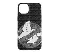 Ghostbusters Halloween Spider Web Monochrome No-Ghost Silver Case for iPhone 14 Plus