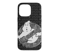 Ghostbusters Halloween Spider Web Monochrome No-Ghost Silver Case for iPhone 14 Pro Max