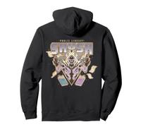 Ghostbusters Library Ghost Grey Lady Shush Sketch Text Books Pullover Hoodie