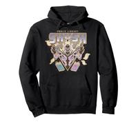 Ghostbusters Library Ghost Grey Lady Shush Text Books Sketch Pullover Hoodie