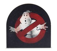 Ghostbusters Logo Shelf Sitter Decoration - Fun Wood Block Sign for Movie Room or Halloween Decor