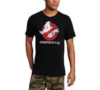 Ghostbusters Men's Logo to Go T-Shirt, Black, Large