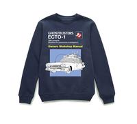 Ghostbusters Official Ecto-1 User Manual Sweatshirt - Navy | Size: 2XL Ghostbusters Navy 2XL