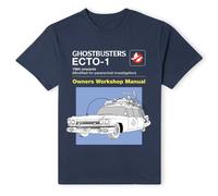 Ghostbusters Official Ecto-1 User Manual T-Shirt - Navy | Size: Small Ghostbusters Navy S