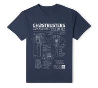 Ghostbusters Official PKE Schematic T-Shirt - Navy | Size: Medium Ghostbusters Navy M