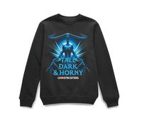 Ghostbusters Official Tall Dark & Horny Sweatshirt - Black | Size: Medium Ghostbusters Black M