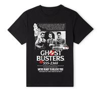 Ghostbusters Official Vintage Advert T-Shirt - Black | Size: XL Ghostbusters Black XL
