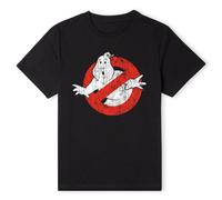 Ghostbusters Official Vintage Classic Logo T-Shirt - Black | Size: Medium Ghostbusters Black M
