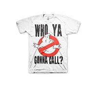 Ghostbusters Officially Licensed Merchandise Who Ya Gonna Call? T-Shirt (White), Small