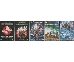 GHOSTBUSTERS penthology 1-5 COMPLETE COLLECTION / 1. THEY'RE HERE / 2. II - WE'RE BACK / 3. ANSWER THE CALL / 4. AFTERLIFE / 5. FROZEN EMPIRE = ULTIMATE 5x DVD SET