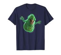 Ghostbusters Slimer Large Face Portrait T-Shirt, Men, Navy Blue, 3X-Large