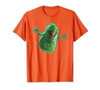 Ghostbusters Slimer Large Face Portrait T-Shirt, Men, Orange, XX-Large