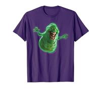 Ghostbusters Slimer Large Face Portrait T-Shirt, Men, Purple, Medium