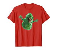 Ghostbusters Slimer Large Face Portrait T-Shirt, Men, Red, 3X-Large
