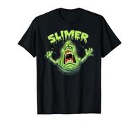 Ghostbusters Slimer Neon Portrait T-Shirt, Men, Black, X-Large