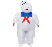 Ghostbusters Stay Puft Inflatable Costume in White Ghostbusters White