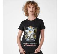 Ghostbusters Stay Puft Kanji Attack Women's T-Shirt - Black - M