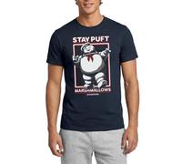 Ghostbusters Stay Puft Marshmallow Man Men's T-Shirt Navy