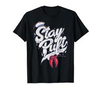Ghostbusters Stay Puft Marshmallow Man Style Font T-Shirt T-Shirt, Men, Black, Large