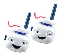 Ghostbusters Stay Puft Marshmallow Man Walkie Talkies for Kids, 2 Way Radio Long Range with character graphics and styling, Handheld Kids Walkie Talkies, Outdoor Indoor Adventure Game Play