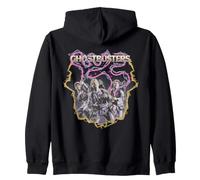 Ghostbusters Venkman Stantz Egon 16-Bit Pixel Art Arcade Zip Hoodie