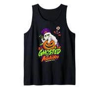 Ghosted Again Funny Dating Humor Halloween Sad Ghost Tank Top