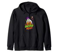 Ghosted Again Funny Dating Humor Halloween Sad Ghost Zip Hoodie