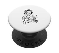 Ghosted But Still Glowing Funny Single Humor Retro PopSockets Adhesive PopGrip
