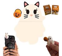 Ghostees Mystery Phone Buddy, 2025 New Ghostees Mystery Phone Holder, Peel-and-Stick Design - Quick, No-Tool Application, Strong Grip, No Residue, Compatible with Any Smartphone Case Surface (A)