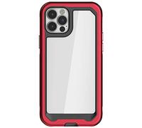 Ghostek Atomic Slim Compatible with iPhone 12 Case and iPhone 12 Pro Case (6.1 Inch) with Super Tough Protective Lightweight Aluminum Bumper iPhone12 5G and iPhone 12Pro 5G (2020) (Red)