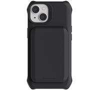 Ghostek Exec iPhone 15 Wallet Case, Compatible with MagSafe Accessories, Detachable Magnetic Credit Card Holder, Kickstand (6.1 Inch, Black)