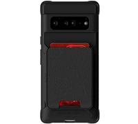 Ghostek EXEC Pixel 6 Pro Wallet Case with Card Holder and Works with Magnetic Mounts Leather Pocket Holds 4-Credit-Cards Protective Cover Designed for 2021 Google Pixel 6 Pro 5G (6.71") (Stormy Black)