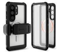 Ghostek Nautical Galaxy S26 Ultra Waterproof Case with Belt Clip, Screen Protector and Camera Lens Cover Rugged Heavy Duty Magnetic MagSafe Compatible with Samsung S26 Ultra 2026 (6.9") (Clear)
