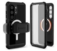 Ghostek Nautical S26 Ultra Waterproof Case with Belt Clip, Screen Protector and Camera Lens Cover Rugged Heavy Duty Magnetic MagSafe Compatible with Samsung Galaxy S26Ultra 2026 (6.9") (Black)