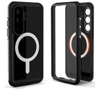 Ghostek Nautical Slim Galaxy S26 Waterproof Case Rugged with Screen Protector, Camera Lens Cover and Magnetic MagSafe Compatible with Samsung S26 2026 (6.3") (Black)