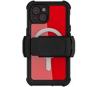 Ghostek Nautical Waterproof Apple iPhone 15 Case with Holster Belt Clip - Screen & Camera Protector, MagSafe Compatible, Rugged Heavy Duty (6.1 Inch, Clear)